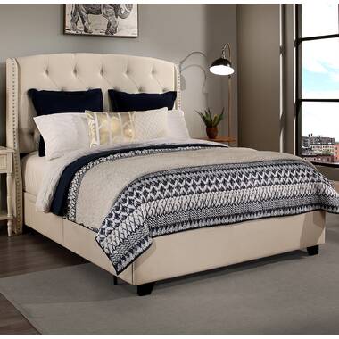 Butera upholstered store storage platform bed